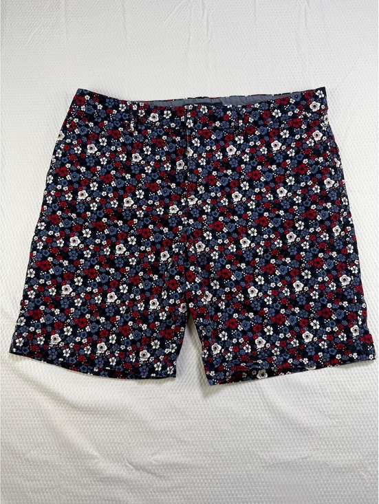 Tommy Hilfiger Pants - Tommy Hilfiger Women’s Size 12 Floral Bermuda Shorts Navy Red Blue